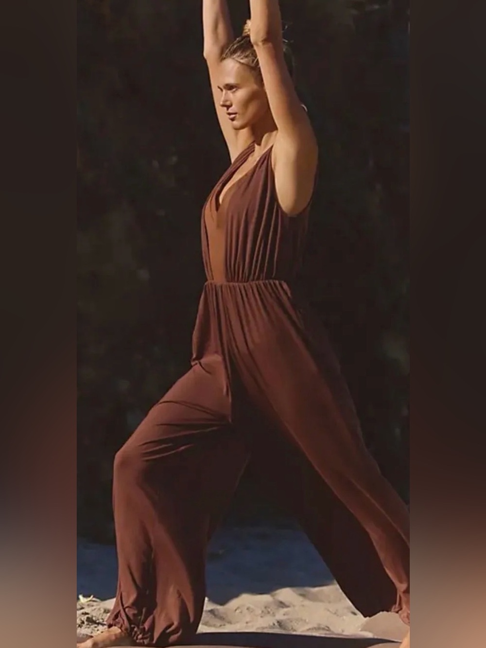 - NWT - Breezy day one piece By FP Movementā¦MSRP 148 Women's Brown Wide-Leg Jump